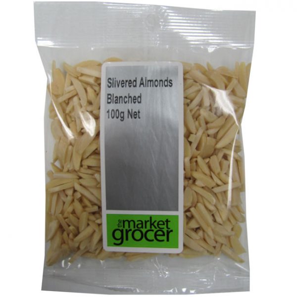 TMG Slivered Almonds Blanched 100g
